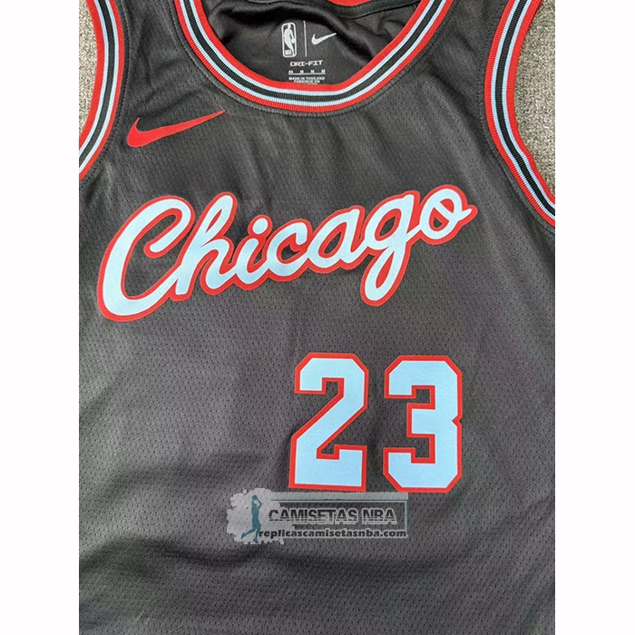 Camiseta Chicago Bulls Michael Jordan NO 23 Ciudad 2025-26 Negro